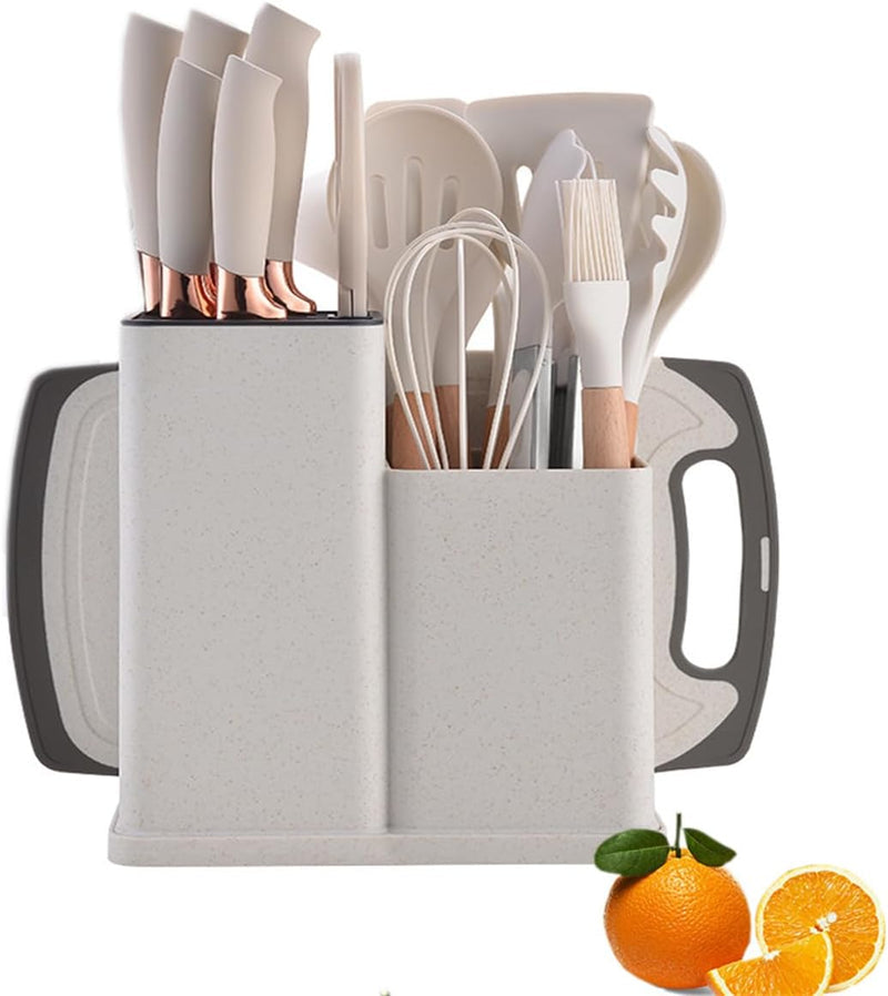 19 Pcs Complete Kitchen Utensils and Knife Set