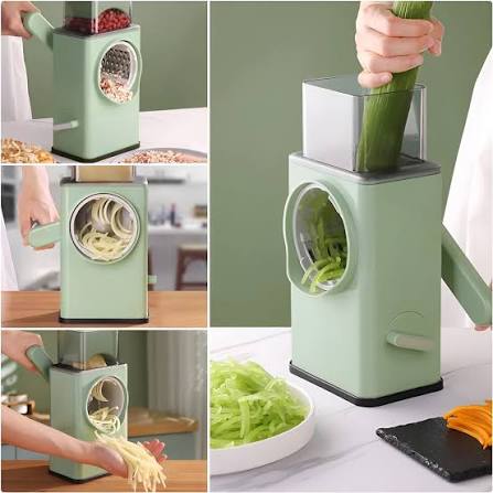 3-in-1 Rotary Vegetable Cutter & Slicer
