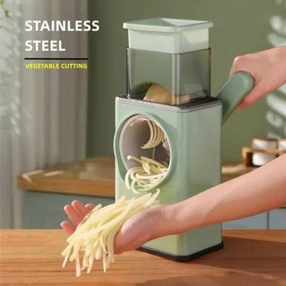 3-in-1 Rotary Vegetable Cutter & Slicer