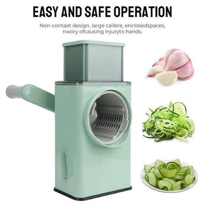 3-in-1 Rotary Vegetable Cutter & Slicer