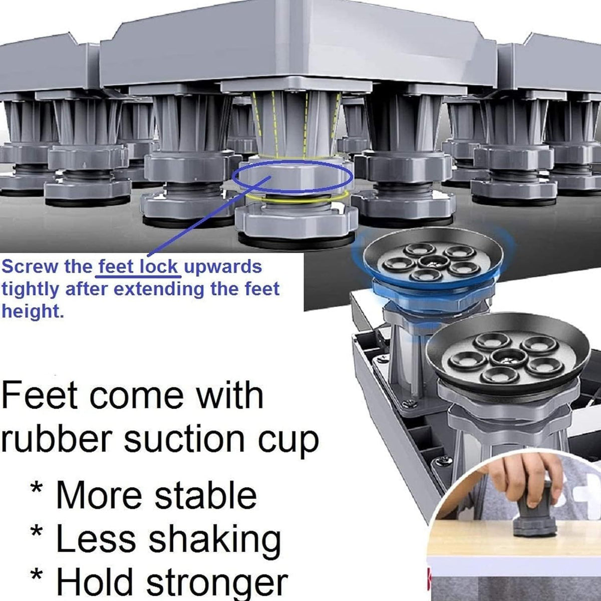 Adjustable Base for Heavy Appliances