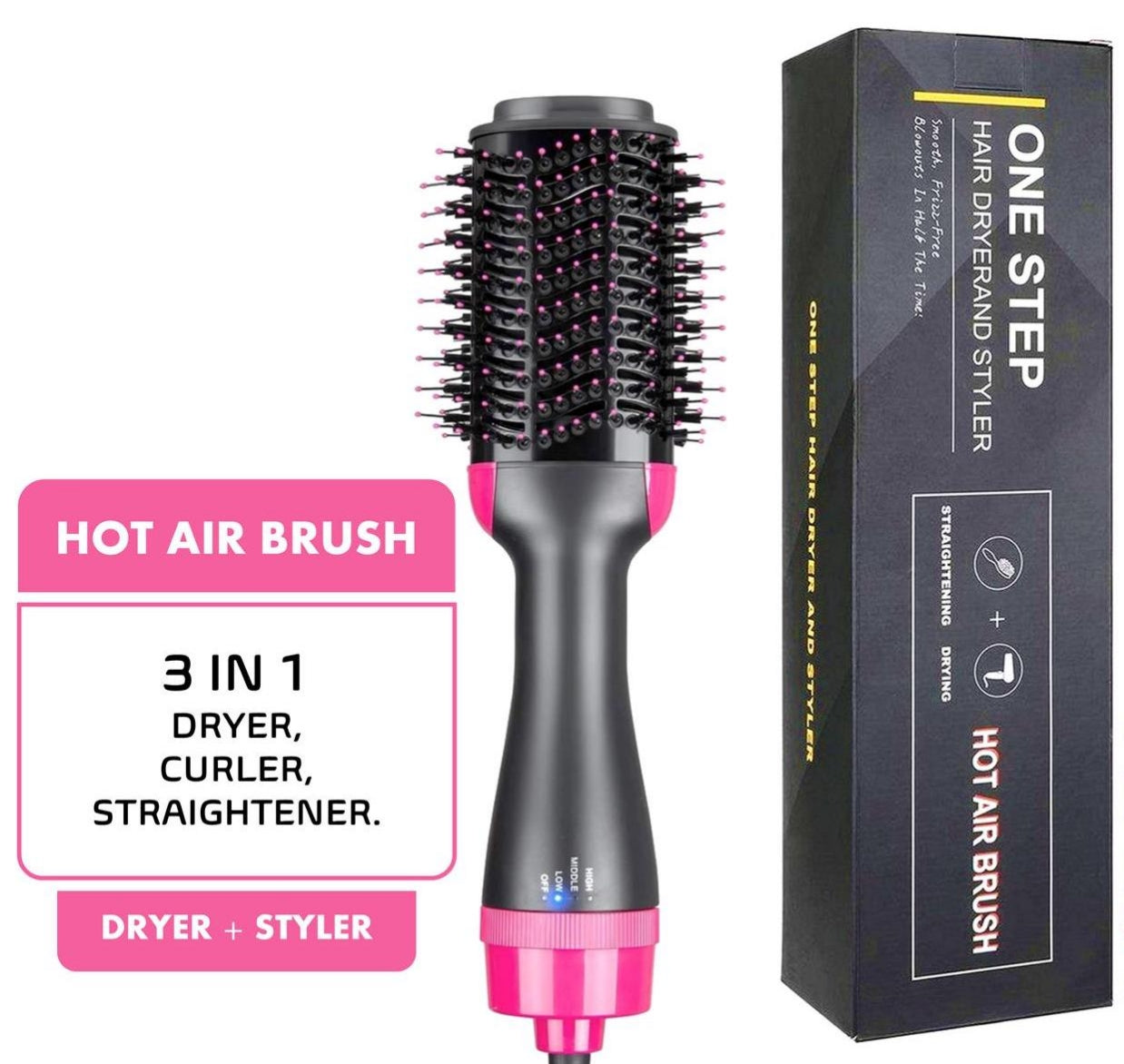 Ultimate Hair Repair & Style Combo — Karseell Collagen Mask + One-Step Hot Air Brush